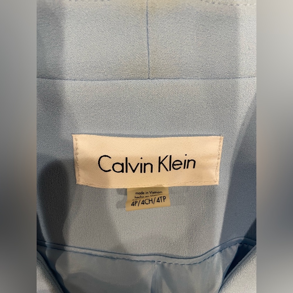 Calvin Klein Women's Sky Blue Blazer - Picture 5 of 6